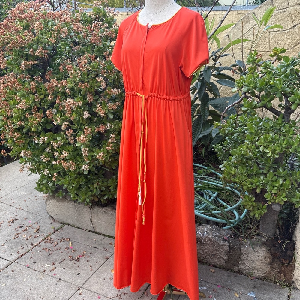 VTG 70s Vanity Fair Empire Waist Maxi Dress
